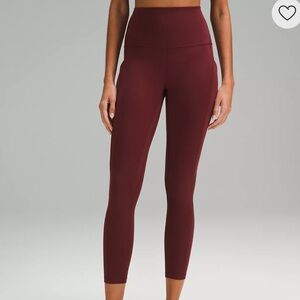 Maroon Lulu lemon leggings